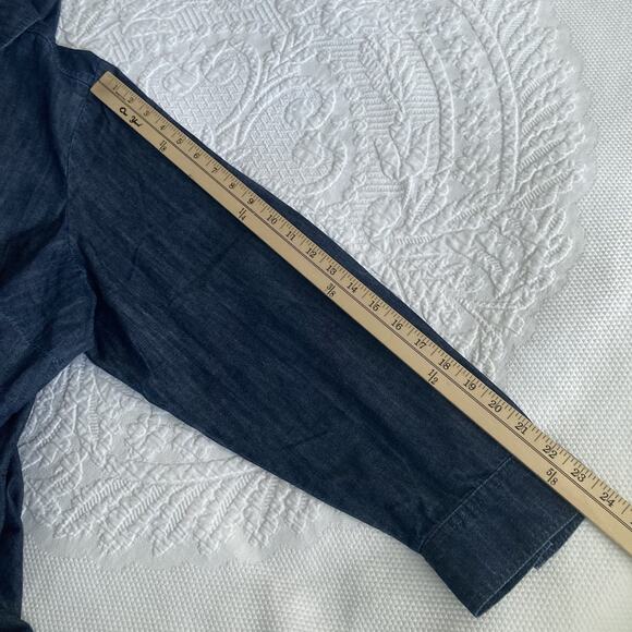 Talbots Denim Chambray denim Shirt Dress Long Sleeve 100% Cotton Plus size 20W - Picture 7 of 14